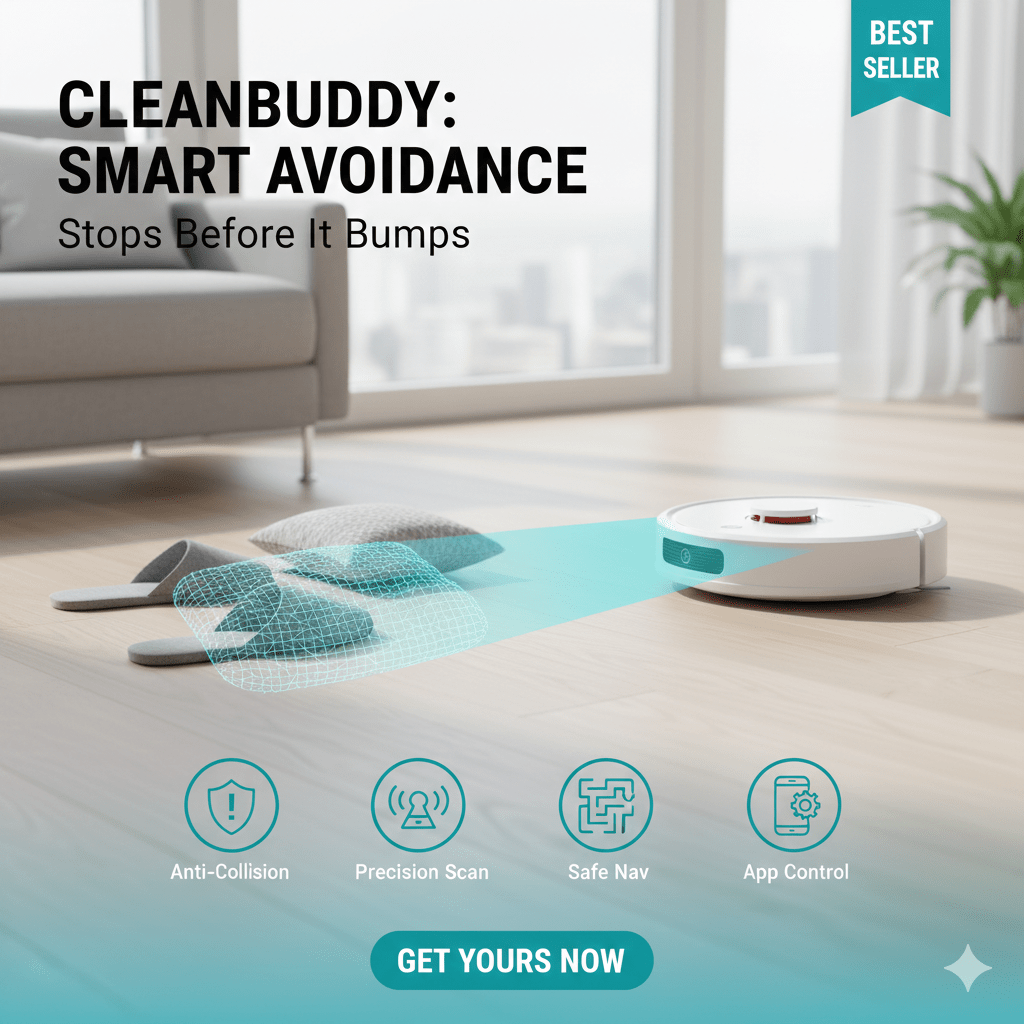 CleanBuddy™ 4-in-1 Smart Robot Vacuum & Mop